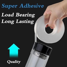 Genişlik Çift Taraflı Bant Şeffaf Su Geçirmez Yeniden Kullanılabilir Nano Bant Güçlü Yapışkan Tutkal Araba Süs Mutfak Banyo 1 Meter&30mm