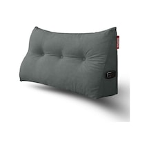 Yatak Başı Yastığı Sırt Ve Bel Destek Yastığı 120 Cm Yaslanma Ve Dinlenme Yastığı Gri Genel