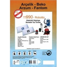 -Beko Uyumlu-fantom-arzum-ariwato Süpürge Torbası 5 Adet