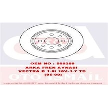 TRW DF2772 FREN DİSKİ ARKA VECTRA B 95-  DÜZ 270mm 4 BİJON