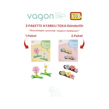 4'lü Saç Toka Seti Önce Birleştir,sonra Tak 2 Paket 4 Adet Gönderilir Yapı Toka Seti Ff 7132-7136