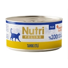 Nutri Feline Pate Tavuk Etli Tahılsız Kedi Konservesi 70 Gr