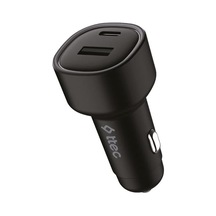 Ayrex Smartcharger Duo Pd 83w Araç Hızlı Şarj Aleti Usb-c+usb-a Siyah