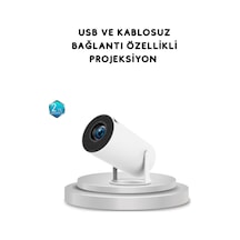 Full Hd 4k Uyumlu Projeksiyon Cihazı 130 İnç Geniş Ekran Destekli
