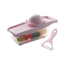 Ayarlanabilir Mandolin Sebze Dilimleyici - 6'sı 1 Arada Çok İşlevli Mutfak Gereçleri Pembe Diğer