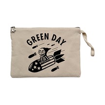 Green Day Skeleton Krem Clutch Astarlı Cüzdan / El Çantası Krem