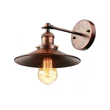 Riolight Retro Bakır Eskitme Metal Aplik Şapka Çapı 22cm Eskitme