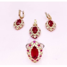 Oriental Kuyumculuk Jewellery Yakut Taşlı Otantik Gümüş Set Takım Gümüş Oriental Kuyumculuk Jewellery Yakut Taşlı Otantik Gümüş Set Takım Gümüş