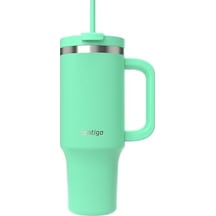 Üniseks Yetişkin Streeterville Tumbler Pipetli Yalıtımlı Su Şişesi, 1.2l, Açık Yeşil Açık Beyaz
