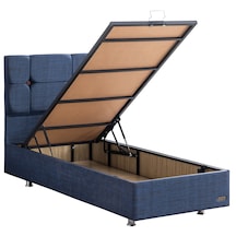 Marta İkili Set, Marta Tek Kişilik Baza Başlık Seti - Lacivert 90 x 200