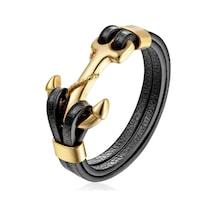 Omark Cotton Goldie Çapa Bileklik Siyah