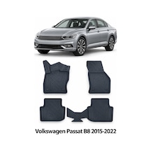 Volkswagen Passat B8 Variant 2015 Karbon Desenli Premium 3d Havuzlu Oto Paspas