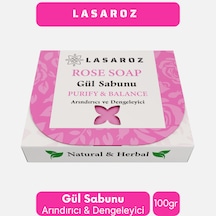 Gül Sabunu Doğal Bitkisel Arındırıcı Dengeleyici Sabun 100 Gr