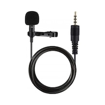 Mey İthalat 3.5mm Jak 1.5 Metre Double Mikrofon - Siyah