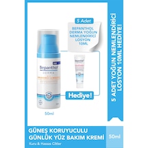 Bepanthol Derma Nemlendirici ve Besleyici Günlük Yüz Bakım Kremi SPF25 50 ML + Yoğun Nemlendirici Losyon 5 x 10 ML