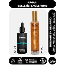 The Fair. Argan Besleyici Saç Serumu 50 ML + Sunlight Shine Güneş Koruyucu Saç Yağı SPF50 100 ML