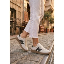 Mcdark Kadın Bej Taba Süet Sneaker Ayakkabı Bej - Taba