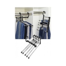 Pantolon Askılık 5 Li Hareketli Askı Pantolon Askısı Beyaz Diğer