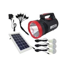 Everton Rt-906 3 Lambalı Solar Şarjlı Fener Usb-Sd-Fm
