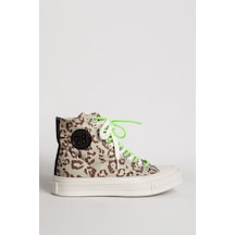 Guja Kadın Günlük Kanvas Kumaş Yüksek Bilek Sneaker Gj 285/2 Yeşil