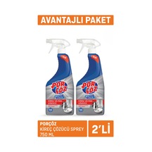 Porçöz Kireç Çözücü Sprey 2 X 750 Ml 4'li Avantaj Paketi Mıchu