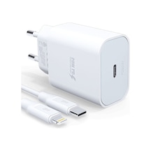 Apple Iphone 11 Pro Max Uyumlu Pd20l 20w Pd Lightning Şarj Adaptörü Kafa + Kablo