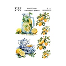 Polyesterhobi Premium Sulu Transfer 25x35 Cm Limon Desenli Ps 127