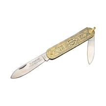 13 CM Sürmene Çakısı Kamp Çakısı Sarı Çakı Altın