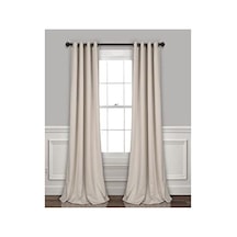 Lush Decor Yalıtımlı Gromet Karartma Perdeleri Panel Çifti, 132 Cm G X 213 Cm U, Buğday 50 x 22