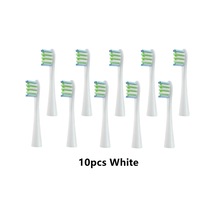10 Adet Beyaz-oclean Değiştirilebilir Elektrikli Diş Fırçası Fırça Kafaları Oclean Xx Pro Z1 F1 Bir Hava 2 Se Yumuşak D