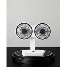 Çift Başlıklı Usb Şarjlı Masaüstü Vantilatör Xuczzzsp01fan