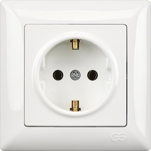 Günsan  Visage Beyaz Topraklı Priz