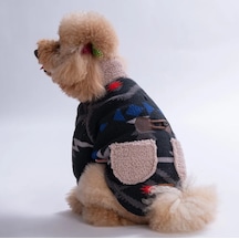 Pawstar Gri Chicago Ethnic Weave Küçük Irk Köpek Pofuduk Ceket