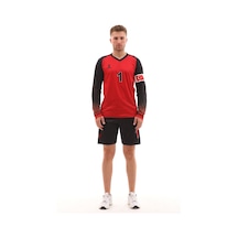 Sportech Kırmızı Sünger Destekli Kaleci Forma Takımı R0124 Kırmızı