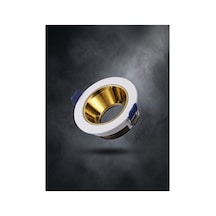 Beyaz Yuvarlak Çerçeve Rose Gold Reflektör Sıva Altı Spot Led Spotlight Metal Gövde Gu10 Duy - 924732318 Diğer