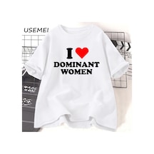 Tarzsokak Ben Baskın Kadın T Shirt Komik Sözler Sassy T-shirt Mizah Yaz Kısa Kollu T Shirt Kadın Moda P 2990 Beyaz