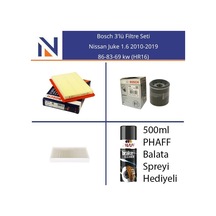 Nissan Juke 1.6 2010-2019 Bosch 3'lü Filtre Seti
