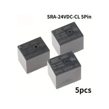 Topnotch 5 Adet Sra-24vdc-cl 5pin Endüstriyel Röle 20a 5v 12v 24v Dc Bakır Kontak