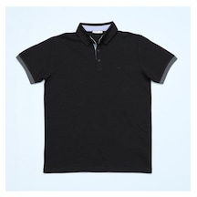 Erkek Çocuk Kısa Kol Polo Yaka T-shirt - 16726 - Siyah