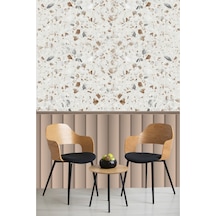 Duvar Folyokendinden Yapışkanlı Ahşap Çıta Ve Terrazzo İbmd140