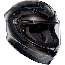 Agv /K6 S Mplk Enhance Kapalı Motosiklet Kaskı  Mat Gri - Sarı Fluo