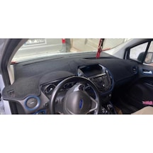 2013-2020 Modellerine Uygun Ekranlı Ford Courier Torpido Koruma Halısı Siyah Kenar Renk Sarı
