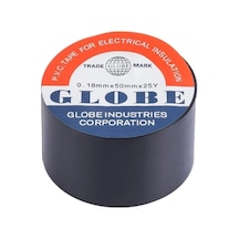 Globe Geniş 50mm İzole Elektrik Bant Siyah Ender