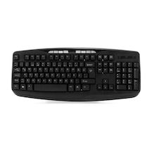 Everest KB-717M Q USB Bağlantılı Multimedya Klavye Siyah