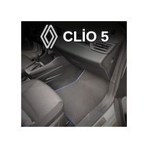Renault Clio5 2019 Ve Sonrası Araca Özel Yeni Nesil Akıllı Oto Paspas Siyah Siyah