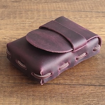 Sumerian Leather Craft Deri Sigara Kılıfı Fuşya