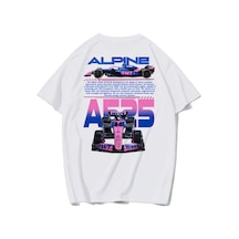 Brz Collectıon Brz Collection Unisex Oversize Alpine A525 T-shirt Beyaz