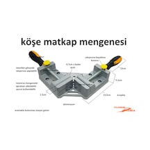 Köşe Gönye Mengenesi Çiftli Mengene Açı Mengenesi Büyük Boy Profe