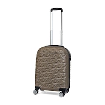 Reymond Luggage Piramit Desen ABS Seyahat Valizi, Canyon Serisi,  Gold - Kabin Boy Gold