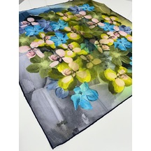 İpekal Fresh Soft Pamuk Eşarp - 05082 - 90 X 90 / 14 Lacivert - Füme 14 Lacivert - Füme
